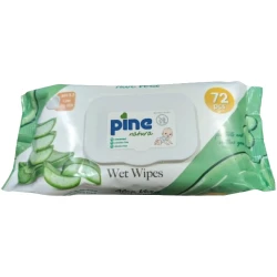 Влажные салфетки Pine Aloe Vera, 72 шт. купить в Кишиневе. Фото 1