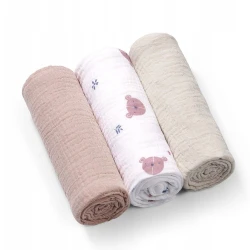 Pelinci din bumbac BabyOno Bear (70x70 cm), 3 buc. cumpăra în Chișinau. Foto 1