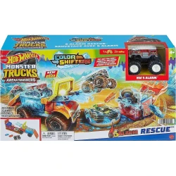 Set constructie Hot Wheels Monster Trucks Arena Smashers Color Shifters 5-Alarm Rescue, 4 elemente cumpăra în Chișinau. Foto 1