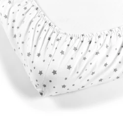 Cearșaf de pat pe elastic PernaMea Stele Gri, 120x60 cm cumpăra în Chișinau. Foto 2