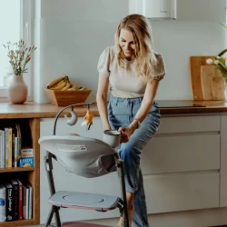 Scaun de masa 4 in 1 KinderKraft Livy and Calmee Grey Wood cumpăra în Chișinau. Foto 10