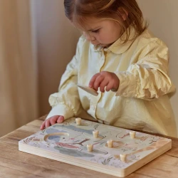Puzzle din lemn Little Dutch Safari Friends Sound, 7 elemente cumpăra în Chișinau. Foto 3