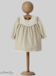 Платье с длинным рукавом Mymio Jacquard Beige (3-6М) купить в Кишиневе. Фото 1