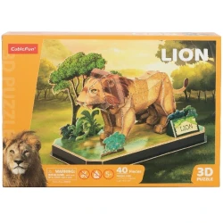 Пазл 3D Cubic Fun Lion, 40 элементов купить в Кишиневе. Фото 1