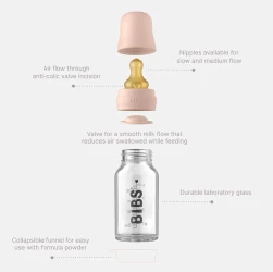 Бутылочка для кормления из стекла Bibs Iron, 225 мл купить в Кишиневе. Фото 2