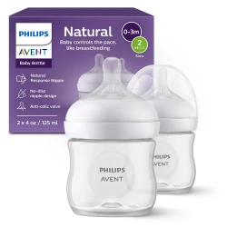 Набор бутылочек для кормления из полипропилена Philips Avent Natural Response, 125 мл, 2 шт. купить в Кишиневе. Фото 1