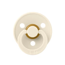 Пустышка круглая из латекса Bibs Colour Ivory, 0-6 мес. купить в Кишиневе. Фото 1
