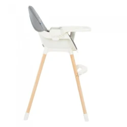 Scaun pentru hranire 2 in 1 Kikkaboo Nutri Wood Grey cumpăra în Chișinau. Foto 2
