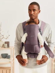 Анатомический рюкзак-кенгуру BabyBjorn Mini Cotton Dark Purple купить в Кишиневе. Фото 4