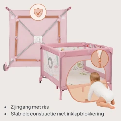 Игровой манеж Lionelo Mille Plus Pink купить в Кишиневе. Фото 8