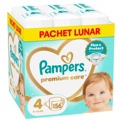 Scutece Pampers Premium Care BOX №4 (9-14 kg), 156 buc. cumpăra în Chișinau. Foto 1