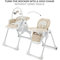 Стул для кормления 2 в 1 KinderKraft Tummie Beige купить в Кишиневе. Фото 8