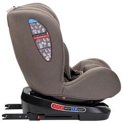 Scaun auto 40-150 cm (i-Size) Isofix Kikkaboo i-Trip Beige, rotativ 360 cumpăra în Chișinau. Foto 8