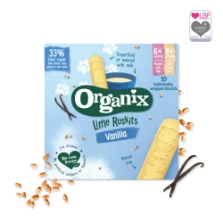 Печенье Organix Vanilla Little Ruskits (6 мес.+), 60 г купить в Кишиневе. Фото 1
