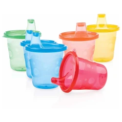 Cană pentru antrenament Nuby Hard Spout 9+ luni 210 ml, 6 buc cumpăra în Chișinau. Foto 2