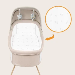 Кроватка Co-sleeper 3 в 1 Lionelo Malin Evo Beige Natural купить в Кишиневе. Фото 12