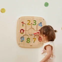Panou educativ de perete VIGA din lemn „Numărare și sortare după culori” cumpăra în Chișinau. Foto 4