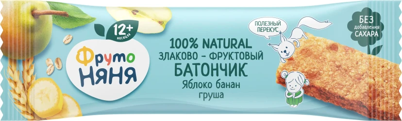 Батончик ФрутоНяня Яблоко-Банан-Груша (12 мес.+), 25 гр купить в Кишиневе. Фото 1