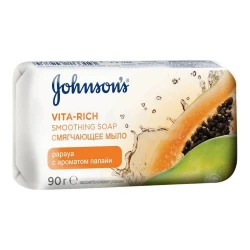 Мыло Johnson’s Baby Vita-Rich с ароматом папайи, 90 г купить в Кишиневе. Фото 1