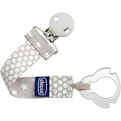 Цепочка для пустышки Chicco Fashion Clip Grey купить в Кишиневе