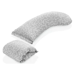 Подушка для кормления BabyJem Многофункциональная с поддержкой головы Серый, 25x79 см купить в Кишиневе. Фото 2