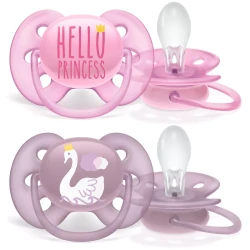 Suzete ortodontice Philips AVENT Ultra Soft Girl (6-18 luni), 2 buc cumpăra în Chișinau. Foto 1