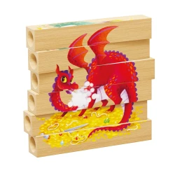Puzzle din lemn Quercetti Four Puzzle Fantastic Animals, 6 elemente cumpăra în Chișinau. Foto 2
