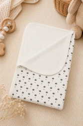 Пледик PernaMea Crown White & Black, 110x110 см купить в Кишиневе. Фото 2