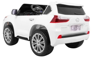 Машина на аккумуляторе KidsCar Lexus LX570 Белый купить в Кишиневе. Фото 11