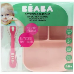 Set de masa din silicon Beaba Pink, 2 buc. cumpăra în Chișinau. Foto 5