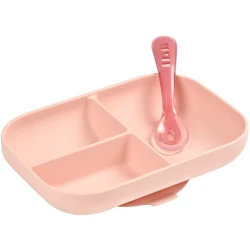 Set de masa din silicon Beaba Pink, 2 buc. cumpăra în Chișinau. Foto 2