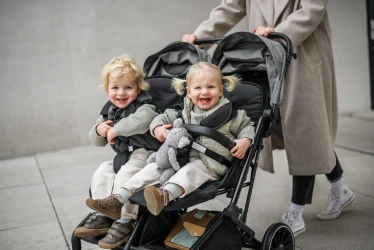 Carucior de plimbare pentru gemeni BabyGo GoTwice Grey cumpăra în Chișinau. Foto 6