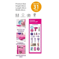 Set joacă stilist Essa Toys Beauty Dresser, 31 elemente cumpăra în Chișinau. Foto 3