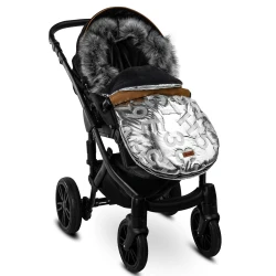 Зимний чехол для коляски Caretero Aspen Silver, 95x45 см купить в Кишиневе. Фото 5