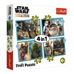 Пазл Trefl 4in1 Star Wars The Mandalorian, 207 элементов купить в Кишиневе. Фото 1