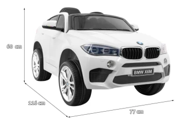 Машина на аккумуляторе KidsCar BMW X6 M Белый купить в Кишиневе. Фото 8