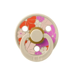 Suzetă rotundă din latex Bibs Flower Child Vanilla, 0-6 luni cumpăra în Chișinau. Foto 1