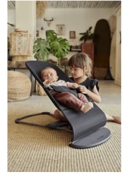 Кресло-шезлонг BabyBjorn Bliss Charcoal Grey, 3D Jersey купить в Кишиневе. Фото 3