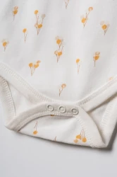 Body cu mânecă lungă BabyCosy Ivory & Orange, 2 buc. (9-12L) cumpăra în Chișinau. Foto 10