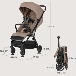 Carucior de plimbare Lionelo Bess Beige Sand cumpăra în Chișinau. Foto 11