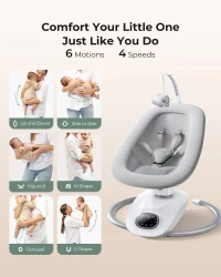 Качалка Momcozy CocoSway с 3D-укачиванием купить в Кишиневе. Фото 5