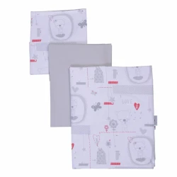 Lenjerie de patut Veres Bear House Grey (3 piese), 120x60 cm cumpăra în Chișinau. Foto 3