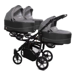 Коляска для тройни 2 в 1 BabyActive Trippy Silver купить в Кишиневе. Фото 1