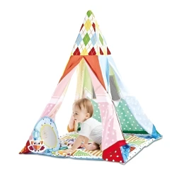 Палатка для детей Chipolino 2in1 Dots Multicoloured купить в Кишиневе. Фото 1