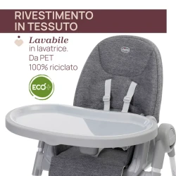Стульчик для кормления 3 в 1 с функцией качания Chicco Polly Armonia Carrara купить в Кишиневе. Фото 3
