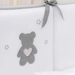 Комплект в кроватку Perina Teddy love Серо-Оливковый (6 предметов), 120x60 см купить в Кишиневе. Фото 8