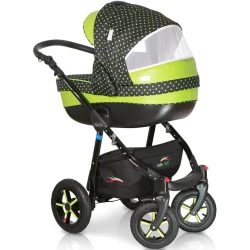 Коляска 3 в 1 Verdi Pepe Eco Green Dots купить в Кишиневе. Фото 6