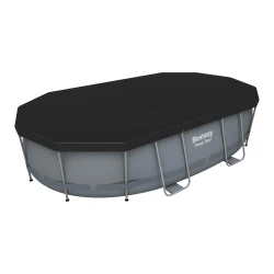Piscină ovală cu cadru metalic Bestway Power Steel 488x305x107 cm, 10949 litri, gri cumpăra în Chișinau. Foto 3