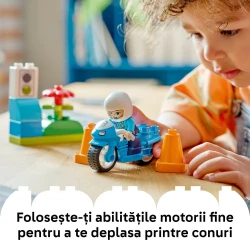 Set construcție Lego Duplo Blue Police Motorcycle, 11 elemente cumpăra în Chișinau. Foto 7