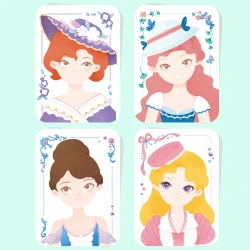 Набор для рисования Mideer Makeup Manual Lady Tea Party купить в Кишиневе. Фото 4